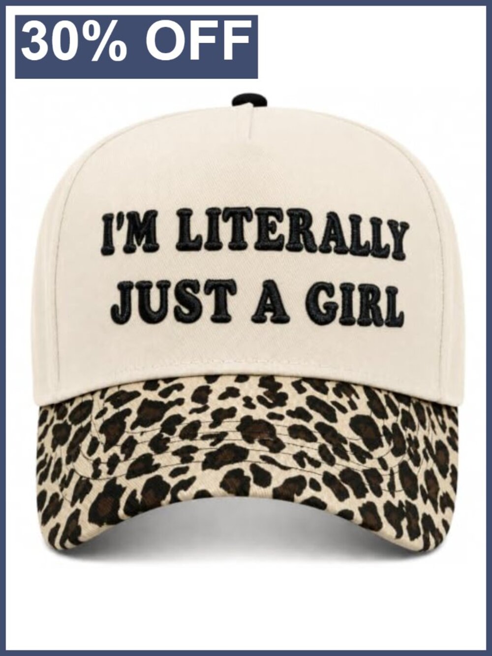 Unisex Cotton Trucker Hat Adjustable Snapback Baseball Cap Leopard Print